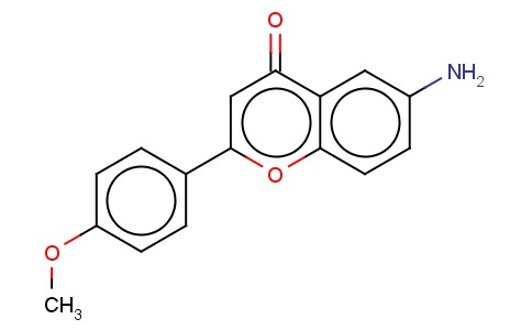 4H-1-BENZOPYRAN-4-ONE, 6-AMINO-2-(4-METHOXYPHENYL)-